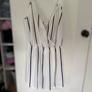 Black & White Striped Romper BRAND NEW